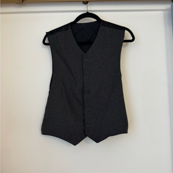 Other - Vintage Reversible Black & Grey Houndstooth and Paisley Suit Vest